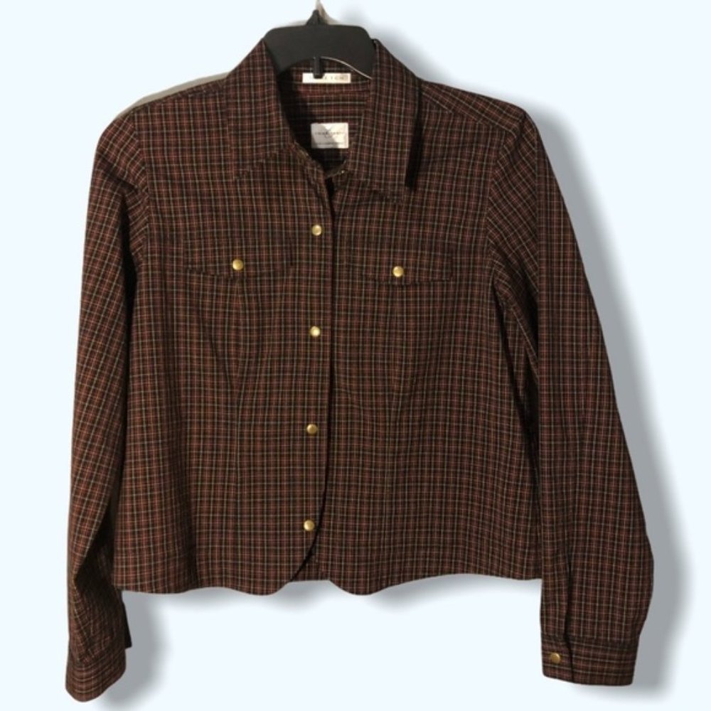 Emma James Plaid “Shacket” Jacket Sz Lg